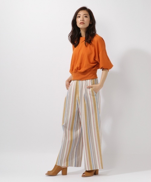 laboratory work（ラボラトリーワーク）の「2wayカシュクールプルオーバー（Tシャツ/カットソー・レディース・ホワイト/ブラック/ダークオレンジ・MEDIUM）」の16枚目の写真