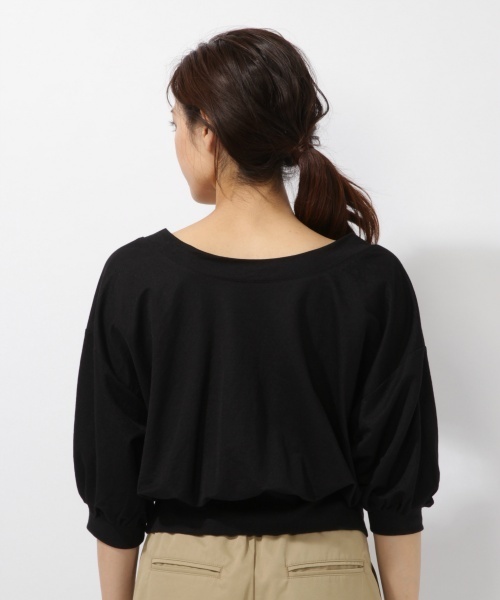 laboratory work（ラボラトリーワーク）の「2wayカシュクールプルオーバー（Tシャツ/カットソー・レディース・ホワイト/ブラック/ダークオレンジ・MEDIUM）」の12枚目の写真