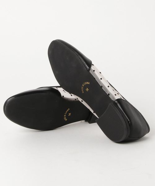 WEGO（ウィゴー）の「DISPARK/ドットシアーパンプス（パンプス・レディース・ブラック/ベージュ・LARGE/MEDIUM）」の4枚目の写真