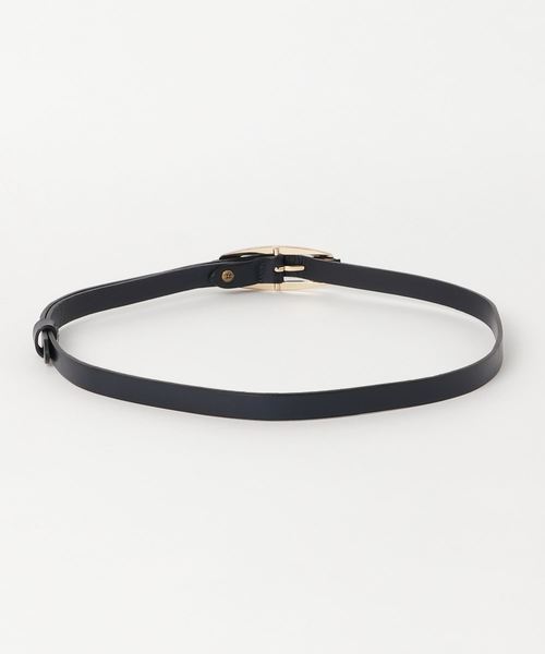 おしゃれスタ（オシャレスタ）の「牛革ベーシック細ベルトVN（ベルト・レディース・ブラック/ブラウン/ベージュ/ボルドー/ネイビー・ﾌﾘ-）」の6枚目の写真