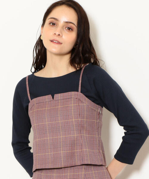 火*人様 グリーンレーベルリラクシング　ハイネック ビスチェ&ショーツ チェック green label relaxing（グリーンレーベルリラクシング）の