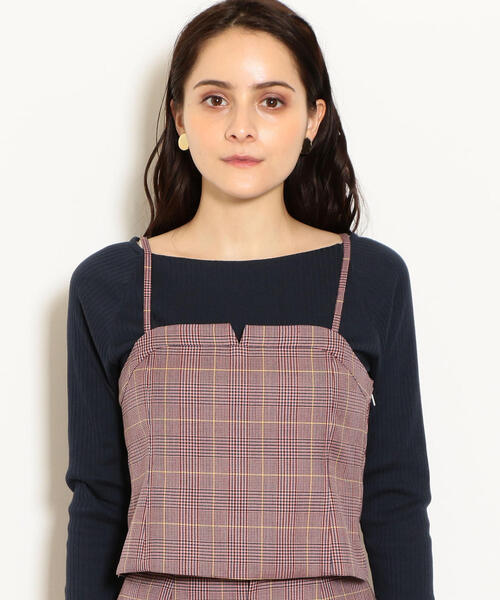 火*人様 グリーンレーベルリラクシング　ハイネック ビスチェ&ショーツ チェック 火*人様 グリーンレーベルリラクシング ハイネック ビスチェ&ショーツ