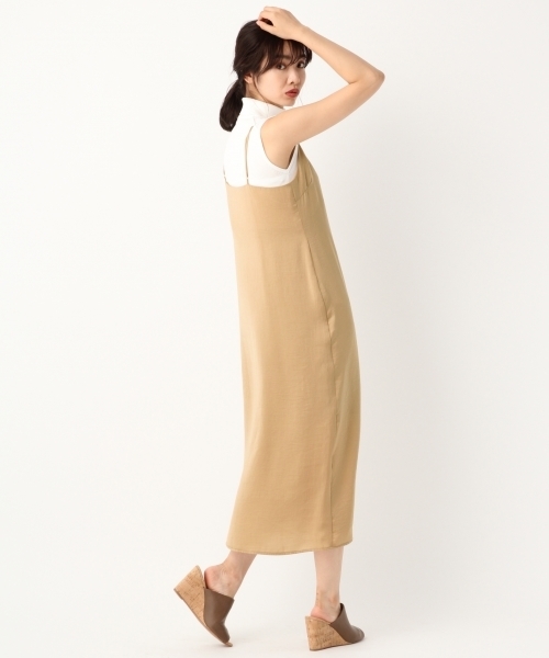 A part by(アパートバイ)の「Pロングキャミワンピース 800218(ワンピース・レディース・ブラック/ベージュ/ボルドー・FREE)」の9枚目の写真