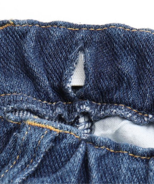 apres les cours（アプレレクール）の「ニットデニムパンツ（その他パンツ・キッズ・ネイビー/ブルー/オフホワイト/サックスブルー・90/100/80/110/120/130/140）」の14枚目の写真