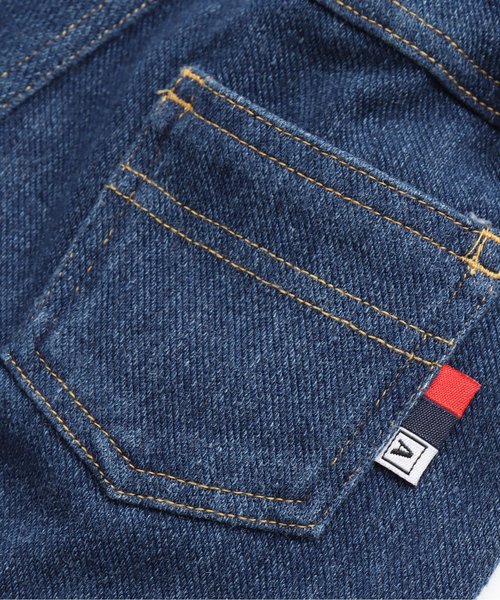 apres les cours（アプレレクール）の「ニットデニムパンツ（その他パンツ・キッズ・ネイビー/ブルー/オフホワイト/サックスブルー・90/100/80/110/120/130/140）」の7枚目の写真