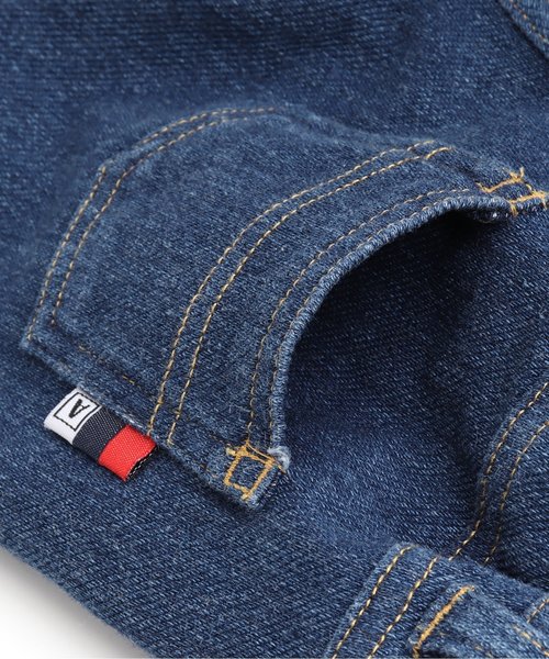 apres les cours（アプレレクール）の「ニットデニムパンツ（その他パンツ・キッズ・ネイビー/ブルー/オフホワイト/サックスブルー・90/100/80/110/120/130/140）」の6枚目の写真