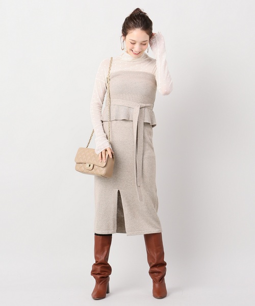 Noble W Ny ニットビスチェワンピース Wear