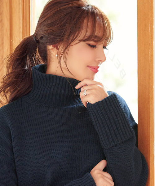 ⭐︎美品⭐︎ダニエラグレジス カシミア ボートネックニット ネイビー GRABRE／メンズ】最高級シルク70％カシミヤ30％ハイネックニット