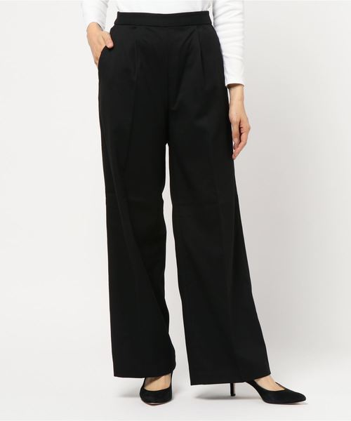 AZUL by moussy(アズールバイマウジー)の「WarmタックワイドPT(その他パンツ・レディース・ブラック/ブラウン/ブラック系その他・SMALL/MEDIUM/LARGE)」の1枚目の写真