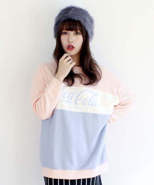 WEGO（ウィゴー）の「WEGO/Coca-Colaスウェット（スウェット・レディース・ブルー/ライトピンク・FREE）」の11枚目の写真