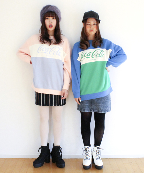 WEGO（ウィゴー）の「WEGO/Coca-Colaスウェット（スウェット・レディース・ブルー/ライトピンク・FREE）」の7枚目の写真