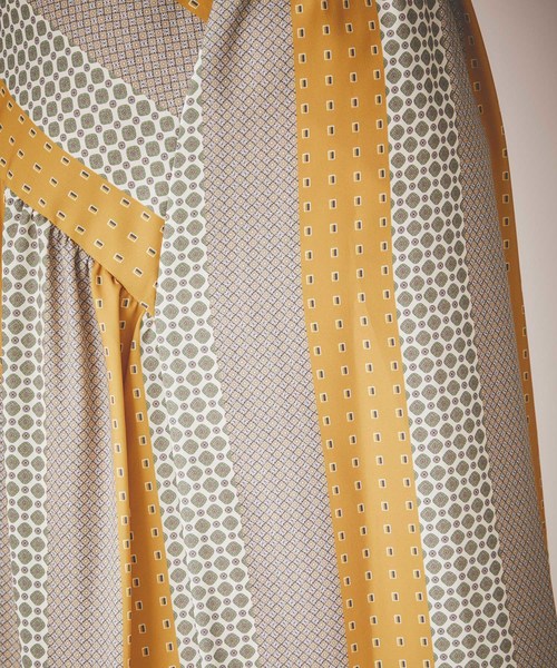 aquagirl(アクアガール)の「【aquagirl】パネル柄フレアミモレスカート(スカート・レディース・レッド/マスタード・FREE)」の18枚目の写真