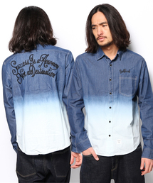 VENCEEXCHANGE | M 4.5ozデニムグラデーションシャツ(シャツ/ブラウス)