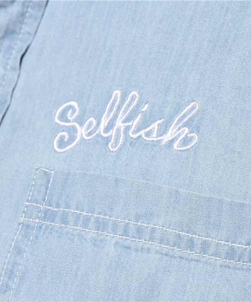 VENCEEXCHANGE(ヴァンスエクスチェンジ)の「M 4.5ozデニムグラデーションシャツ(シャツ/ブラウス・メンズ・ネイビー/イエロー/ピンク・SMALL/MEDIUM/LARGE)」の7枚目の写真