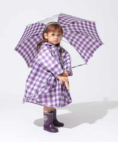 こども ビームス（コドモビームス）の「ギンガム 長傘 （45～50cm）（長傘・キッズ・バイオレット・45cm/50cm）」の8枚目の写真