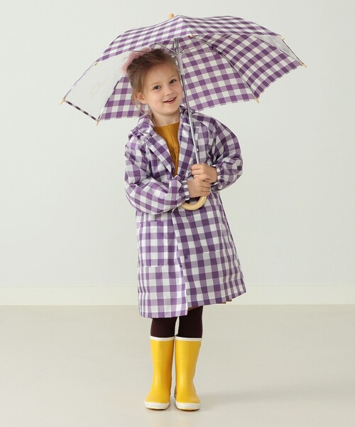 こども ビームス（コドモビームス）の「ギンガム 長傘 （45～50cm）（長傘・キッズ・バイオレット・45cm/50cm）」の9枚目の写真