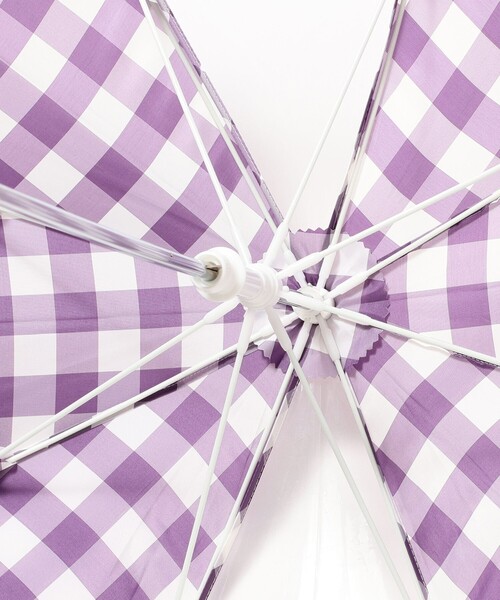 こども ビームス（コドモビームス）の「ギンガム 長傘 （45～50cm）（長傘・キッズ・バイオレット・45cm/50cm）」の16枚目の写真
