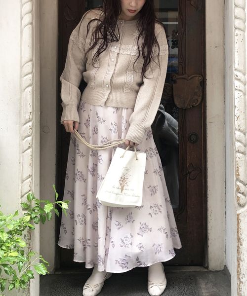 one after another NICE CLAUP(ワンアフターアナザーナイスクラップ)の「【Petite by NICE CLAUP】 スクエアトートバッグ(ショルダーバッグ・レディース・アイボリー/ベージュ・FREE)」の6枚目の写真