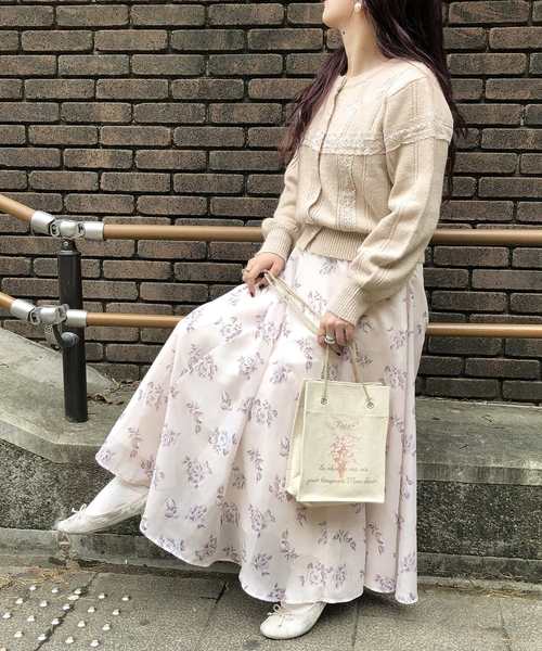 one after another NICE CLAUP(ワンアフターアナザーナイスクラップ)の「【Petite by NICE CLAUP】 スクエアトートバッグ(ショルダーバッグ・レディース・アイボリー/ベージュ・FREE)」の9枚目の写真