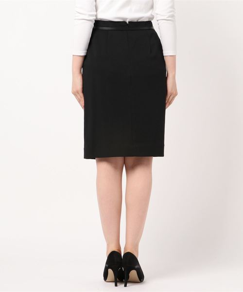 NARACAMICIE（ナラカミーチェ）の「ポンチベルト付タイトスカート（スカート・レディース・ブラック/ボルドー・SMALL/MEDIUM/LARGE）」の3枚目の写真