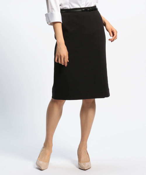 NARACAMICIE（ナラカミーチェ）の「ポンチベルト付タイトスカート（スカート・レディース・ブラック/ボルドー・SMALL/MEDIUM/LARGE）」の10枚目の写真