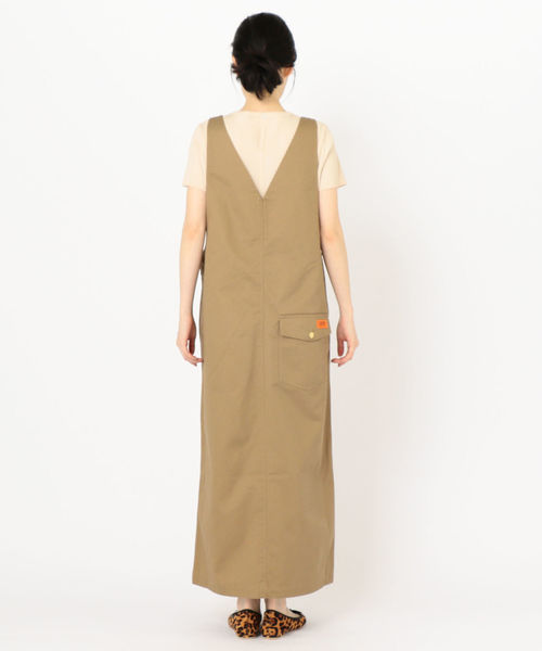 SHIPS（シップス）の「【SHIPS別注】UNIVERSAL OVERALL: Vネックジャンパースカート◇（ワンピース・レディース・ベージュ系その他・ONE SIZE）」の8枚目の写真