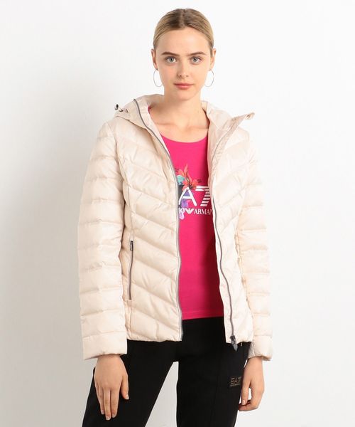 EMPORIO ARMANI EA7�i�G���|���I�A���}�[�j�C�[�G�[�Z�u���j�́u�y�G���|���I �A���}�[�j EA7�z�_�E���R�[�g�i�_�E���W���P�b�g/�R�[�g�j�v�b�x�r�[�s���N