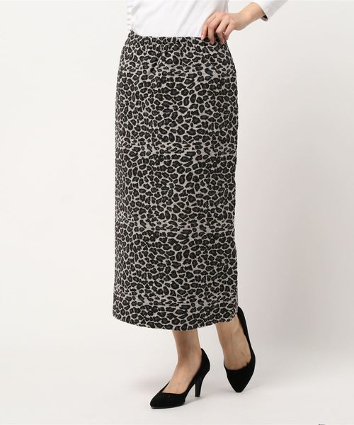 セール ジャガードレオパード柄ヒョウ柄フロントジップスカート スカート Styleblock スタイルブロック のファッション通販 Zozotown