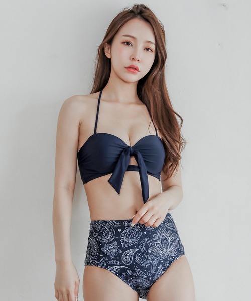 ■新品未使用/トップスのみ/Sサイズ CK ビキニ バンドゥー 水着 レディース バンドゥ ビキニ トップス オフショルダー