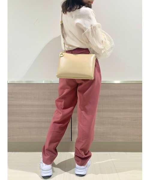 COLORS & chouette(カラーズアンドシュエット)の「ダブルポーチショルダーバッグ(ショルダーバッグ・レディース・ベージュ/ネイビー/ピンク/キャメル/ライトブルー・FREE)」の2枚目の写真