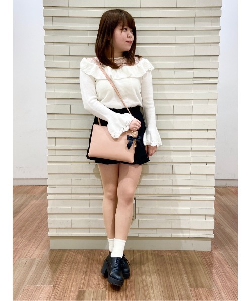 COLORS & chouette(カラーズアンドシュエット)の「ダブルポーチショルダーバッグ(ショルダーバッグ・レディース・ベージュ/ネイビー/ピンク/キャメル/ライトブルー・FREE)」の21枚目の写真