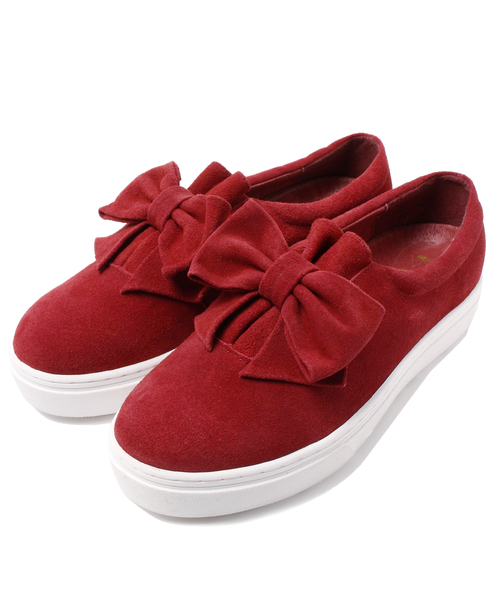 VIA BUS STOP(ヴィアバスストップ)の「F-TROUPE スニーカー(スニーカー・レディース・ブラック系/レッド系・36/37/38)」の1枚目の写真