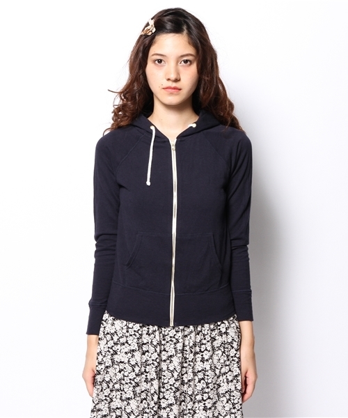 SHIPS for women(シップスフォーウィメン)の「コットンカシミヤ 裏毛ジップパーカ(パーカー・レディース・ホワイト/グレー/ネイビー・38/36)」の4枚目の写真