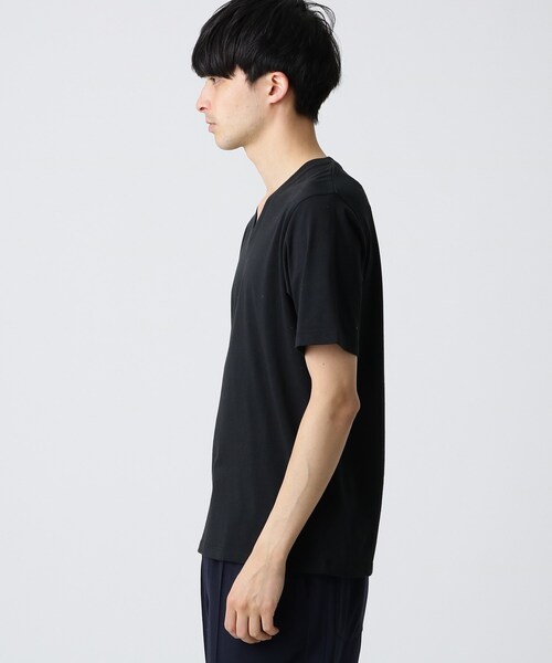 DRESSTERIOR（ドレステリア）の「◆天竺オーガニックコットン（綿）VネックTシャツ（Tシャツ/カットソー・メンズ・ホワイト/ブラック・90/91/92）」の16枚目の写真