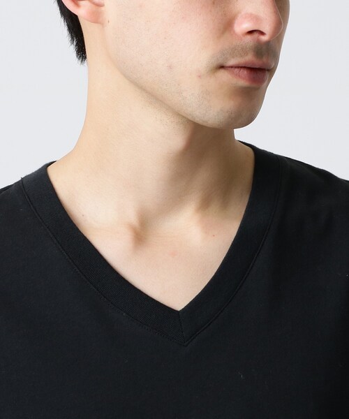 DRESSTERIOR（ドレステリア）の「◆天竺オーガニックコットン（綿）VネックTシャツ（Tシャツ/カットソー・メンズ・ホワイト/ブラック・90/91/92）」の14枚目の写真