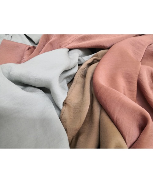 ulu(ウル)の「Vintage satin shirt(シャツ/ブラウス・レディース・グレー/ピンク/キャメル・FREE)」の14枚目の写真