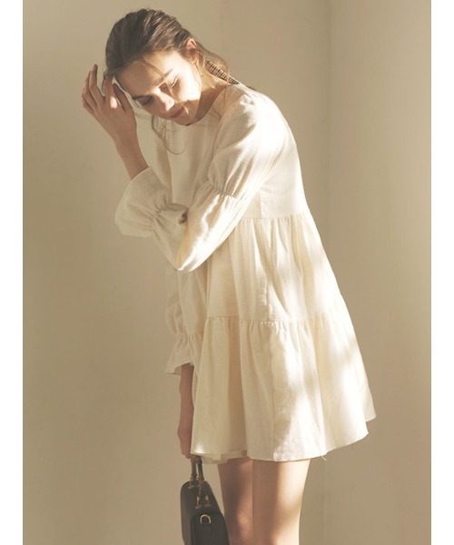 ACYM（アシーム）の「Charlotte mini ワンピース（ワンピース・レディース・アイボリー/ベージュ・FREE）」の15枚目の写真