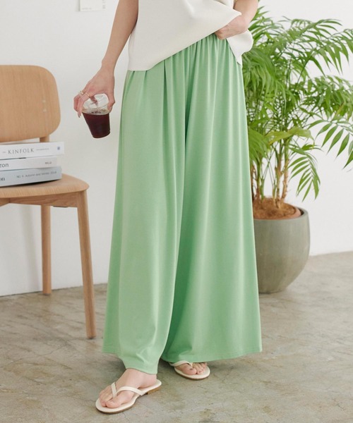 KOBE LETTUCE(コウベレタス)の「カットソーイージーパンツ(その他パンツ・レディース・モカ/イエロー/ミント/カーキ/チャコール/ブラック/ブラウン系その他2/オレンジ/ブルー/ダークオレンジ/ピンク/テラコッタ/ライトグリーン/グレー系/ブラック系/ブルー系/ブラウン系/グレー系1/グリーン系/ネイビー系/ネイビー/ブラウン系1/ブラウン系2・1/2/4/3)」の13枚目の写真