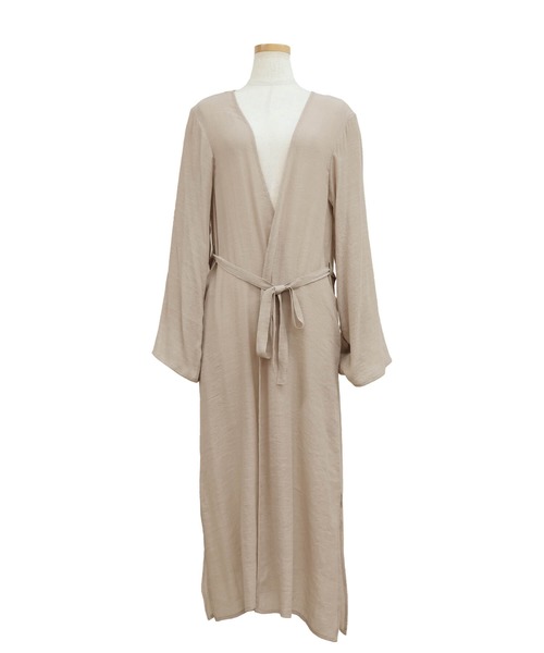 reca（レカ）の「スラブガーゼロングカーディガン（カーディガン/ボレロ・レディース・ブラック/ベージュ/アイボリー/グリーン系その他・M/L）」の12枚目の写真