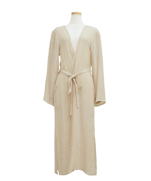 reca（レカ）の「スラブガーゼロングカーディガン（カーディガン/ボレロ・レディース・ブラック/ベージュ/アイボリー/グリーン系その他・M/L）」の7枚目の写真