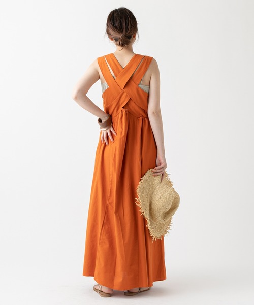 mystic（ミスティック）の「BACKクロスワンピース（ワンピース・レディース・ブラック/ベージュ/オレンジ・FREE）」の15枚目の写真