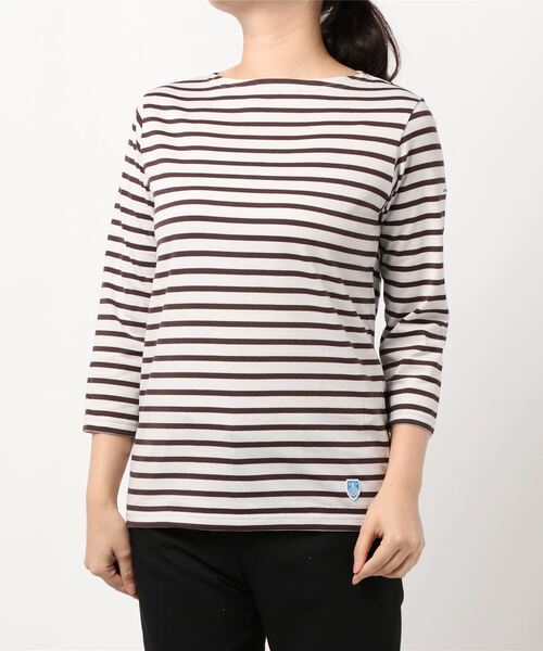 ORCIVAL（オーシバル）の「【ORCIVAL】ボートネック7分袖Tシャツ