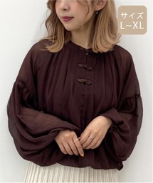【大きいサイズ】シアーチャイナブラウス【ZOZOTOWN限定アイテム】