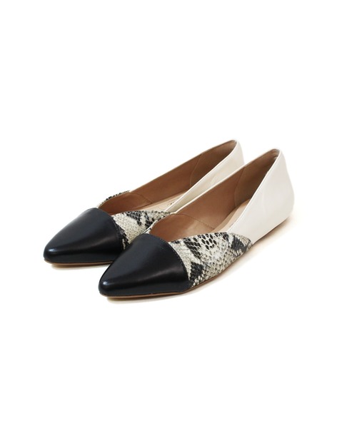 【セール】STE / 1270523 / バイカラーフラットパンプス（パンプス）｜L'avenue（ラヴェニュー）