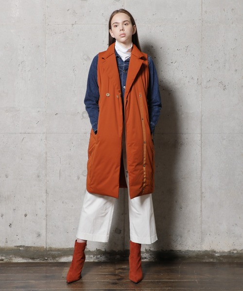 【YOSOOU】ダウンベスト YOSOOU（ヨソオウ）の「Tailored Long Vest / テーラードロング