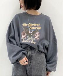 apres jour mignon | アソートプリント袖ボリュームスウェット【ZOZOTOWN限定アイテム】(スウェット)