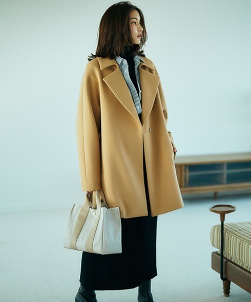 もも】BABYLONE バビロン ダッフルコート メルトン グリーン BABYLONE