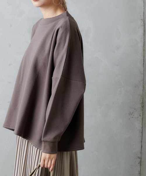 PUAL CE CIN(ピュアルセシン)の「モックネックプルオーバー(Tシャツ/カットソー・レディース・アイボリー/チャコール/ベージュ/グレイッシュベージュ・FREE)」の22枚目の写真