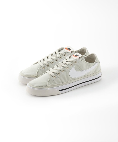 NIKE（ナイキ）の「【NIKE/ナイキ】コート レガシー キャンバス：スニーカー（スニーカー・レディース・ホワイト/ベージュ・22.5cm/23cm/23.5cm/24cm/24.5cm）」の2枚目の写真