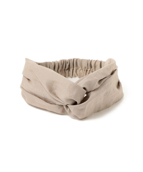 B:MING by BEAMS（ビーミングバイビームス）の「B:MING by BEAMS / リネン ヘアバンド（ヘアバンド・レディース・ブラウン/グリーン系その他/ベージュ/ブラック・ONE SIZE）」の4枚目の写真